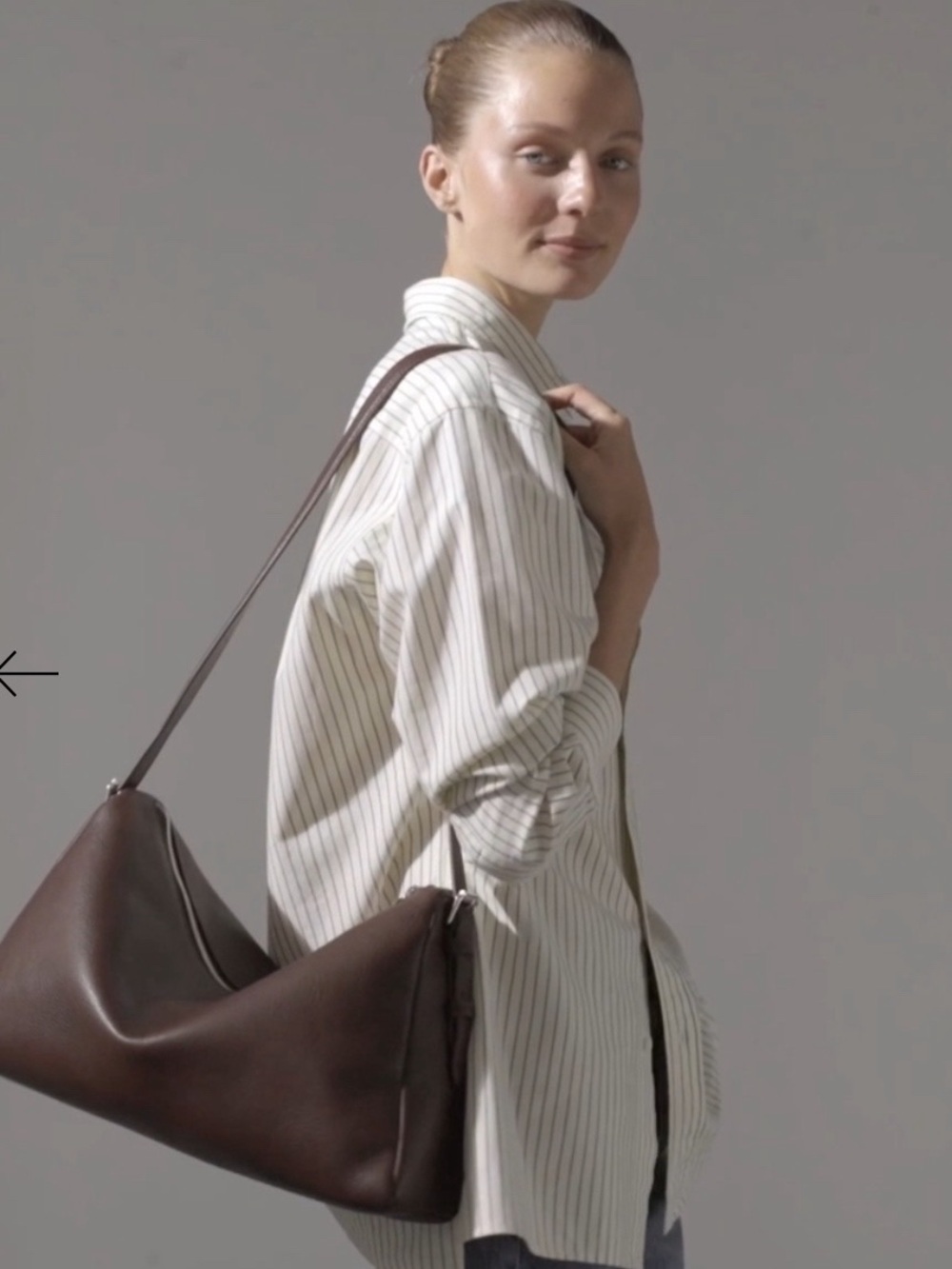 The Horse Lottie Brown Leather Shoulder Bag - Picture 1 of 16